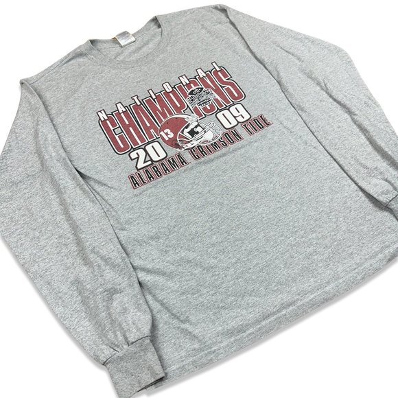 (M) Vintage 09' University of Alabama Football National Champions Long Sleeve - Picture 3 of 4